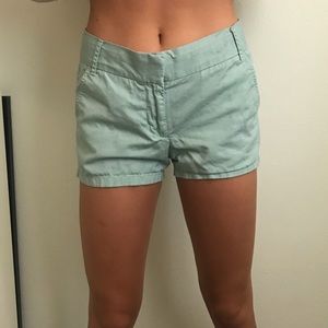 j. crew teal shorts